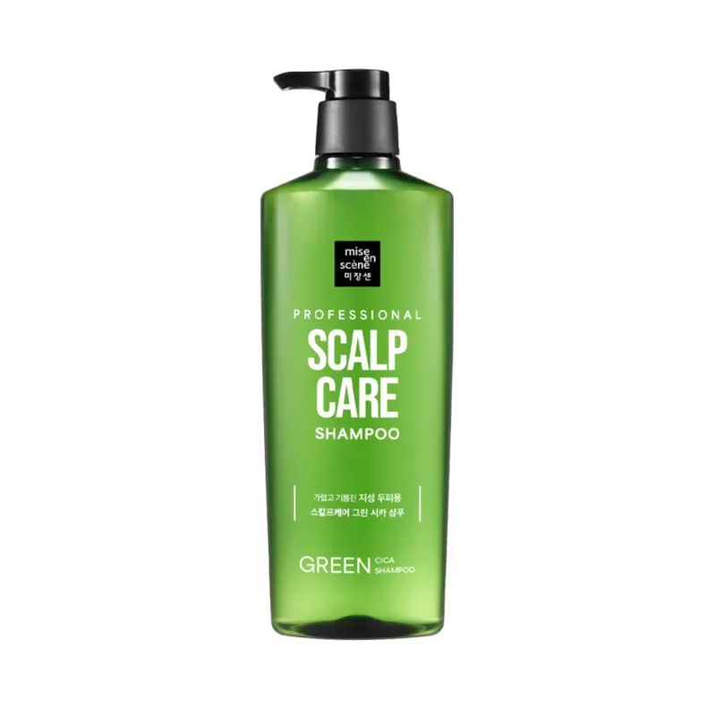 🌿 Mise en Scène Scalp Care – Green Cica Shampoo Очищение и баланс для чувствительной кожи головы. Mise en scene Professional Shampoo (Scalp) (680ML)