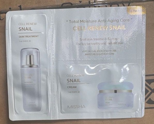 [963119] MISSHA Cell Renew Snail Skin&amp;Cream (Sample)