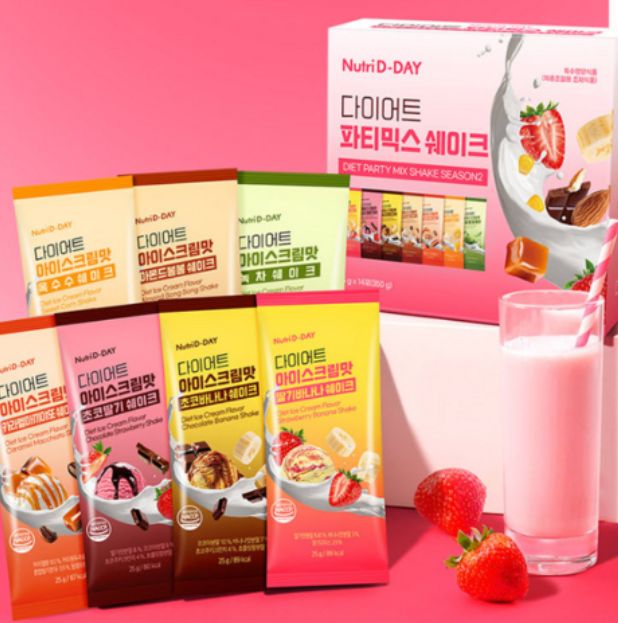 Nutriday Diet Party Mix Shake 7-piece set, 350g, 1 set