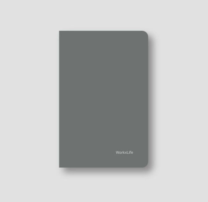 [930619] WorkxLife Project Book Dotted Gray A5 192p 80gsm