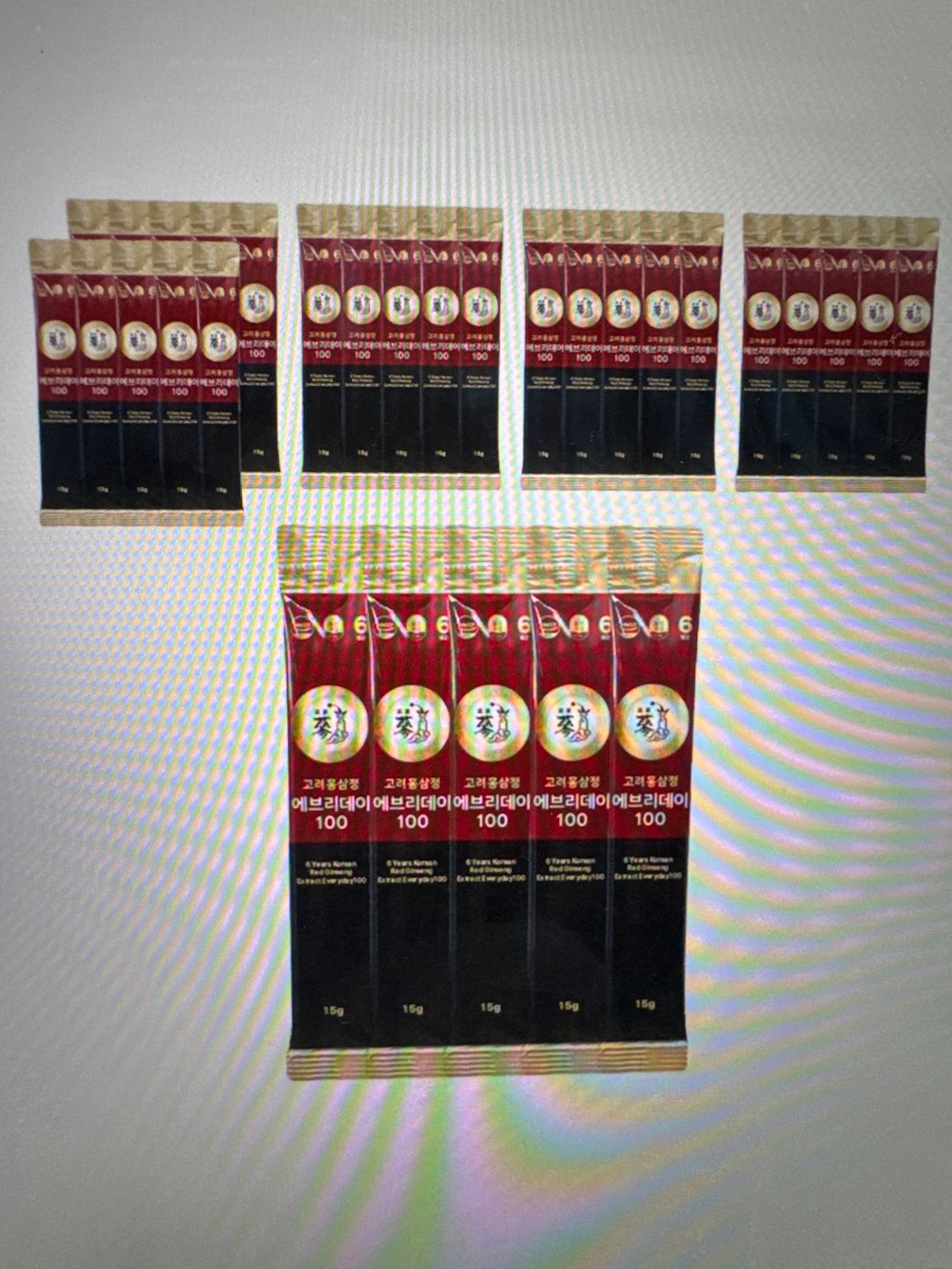 6 years Korean red ginseng 15gX100ea