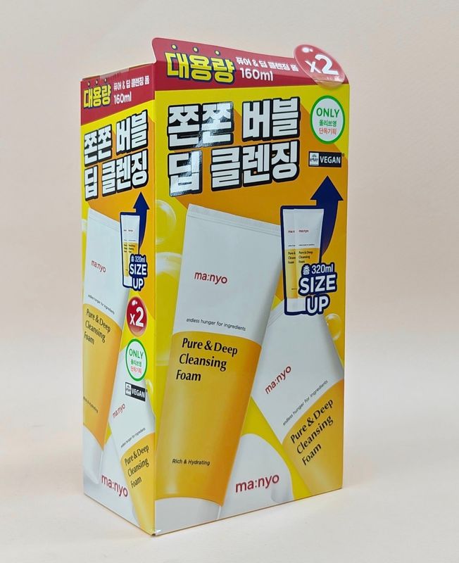 958016 Manyo Pure&amp;Deep Cleansing Foam 160ml*2ea