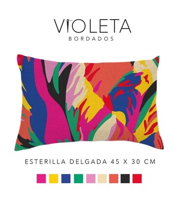 KIT BORDADO PUNTO CRUZ · TULIP PARROT RECTANGULAR