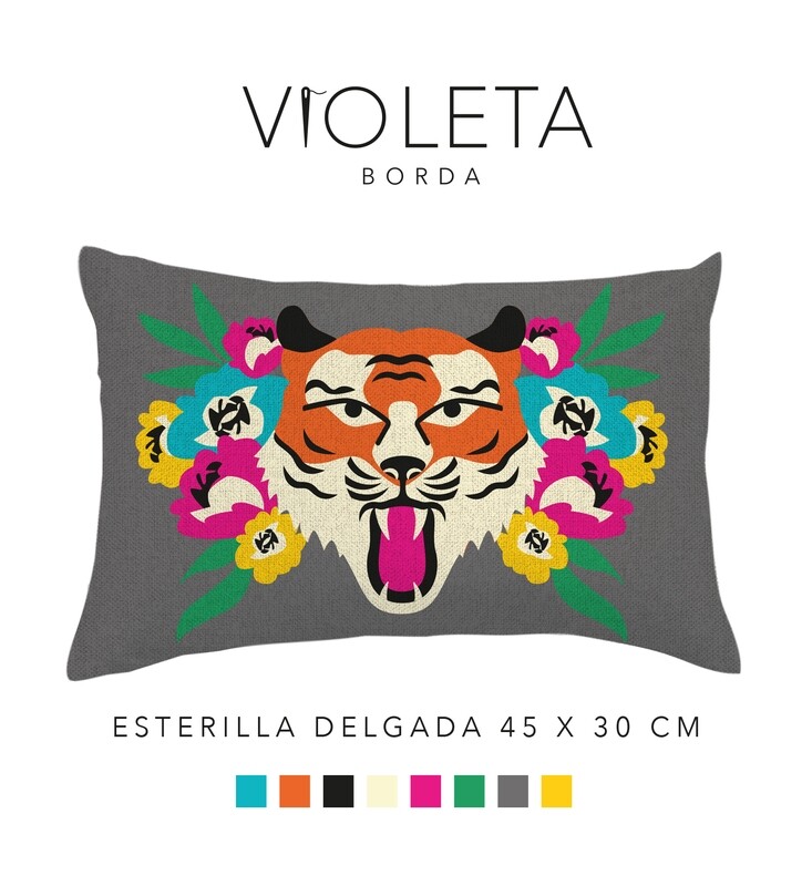 KIT BORDADO PUNTO CRUZ · TIGRE