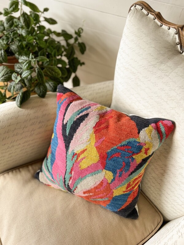 KIT BORDADO PUNTO CRUZ · TULIP PARROT CUADRADO