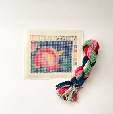 MINI KIT PUNTO CRUZ PEONÍA