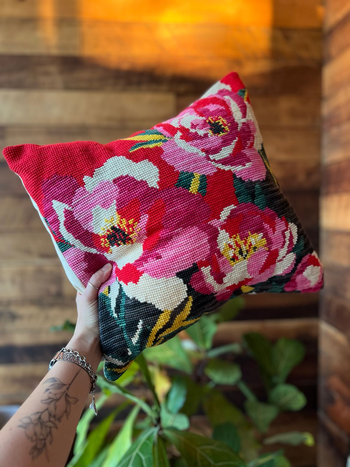 KIT BORDADO PUNTO CRUZ · PEONÍA