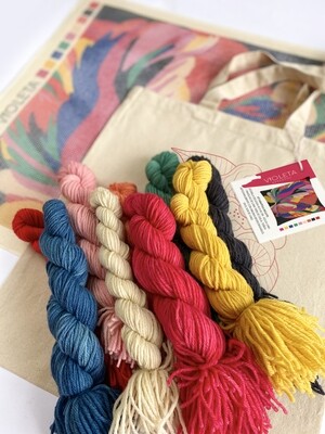 KIT BORDADO PUNTO CRUZ · TULIP PARROT CUADRADO