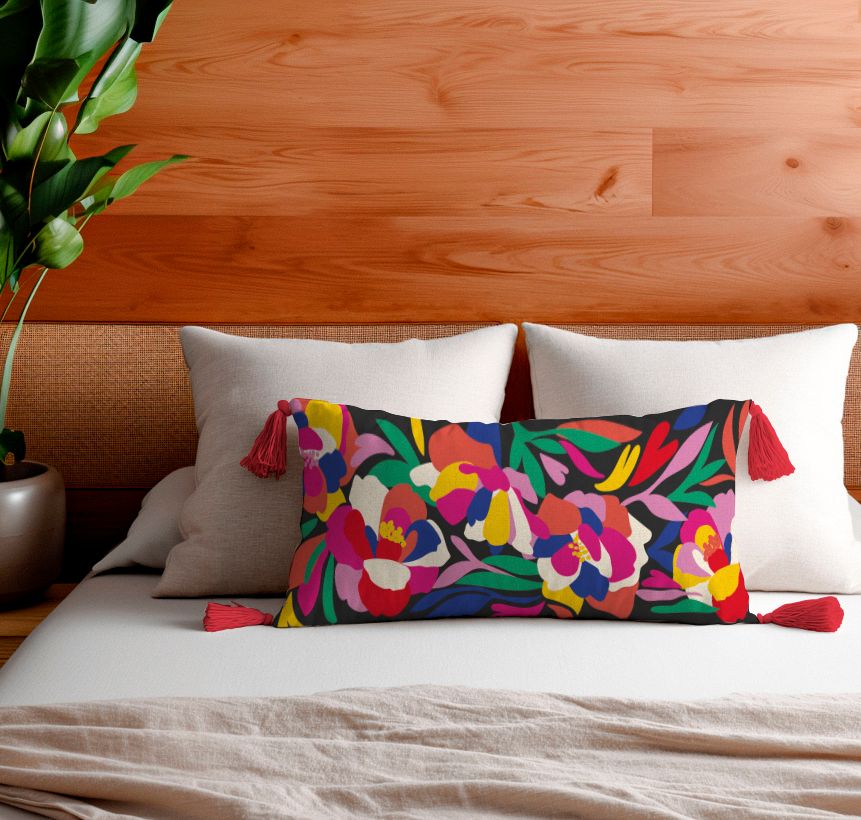 KIT BORDADO PUNTO CRUZ · CAMELIAS