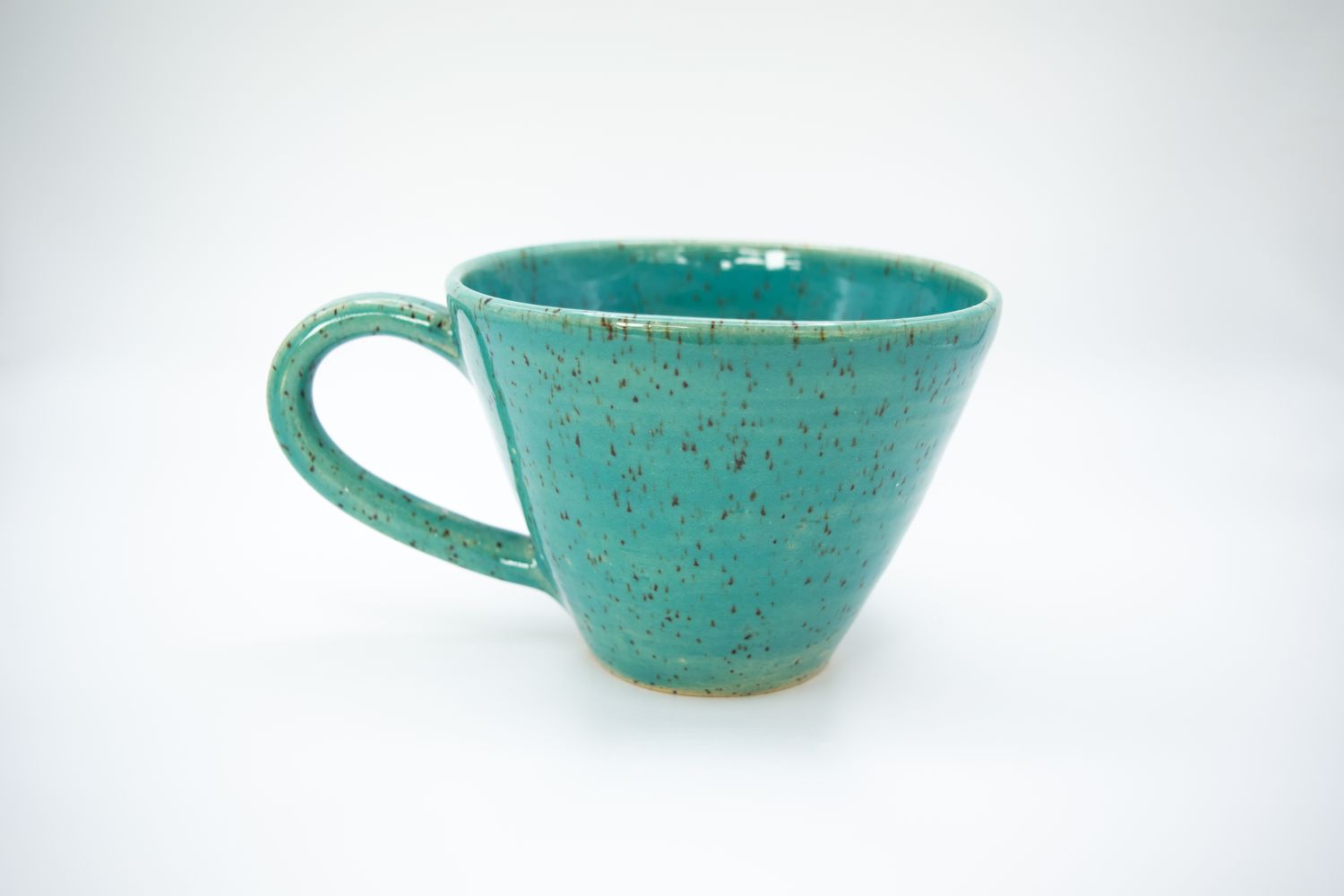 Angled Mug in Turquoise - 14 oz