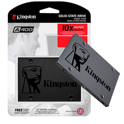 DISCO SOLIDO 480GB KINGSTON A400 SATA 6GB/S 2.5"7MM