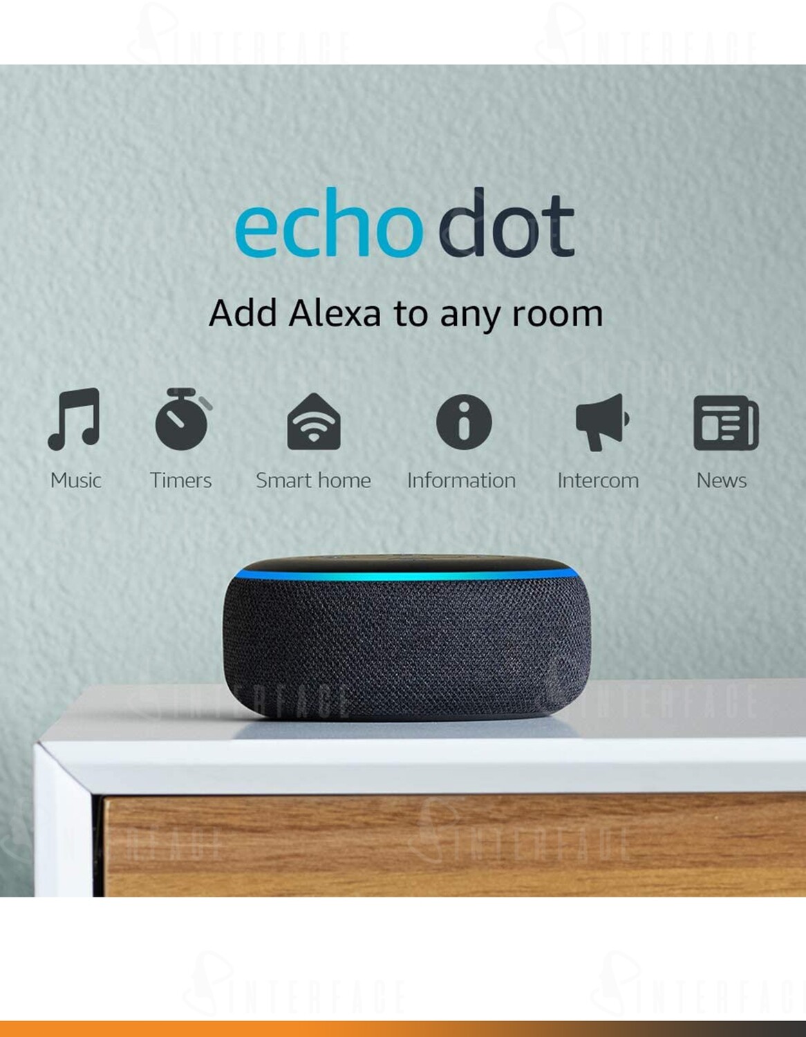 Echo Dot (3ra Gen) - Parlante inteligente con Alexa - Carbón