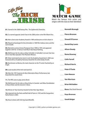 St Patrick S Day Games
