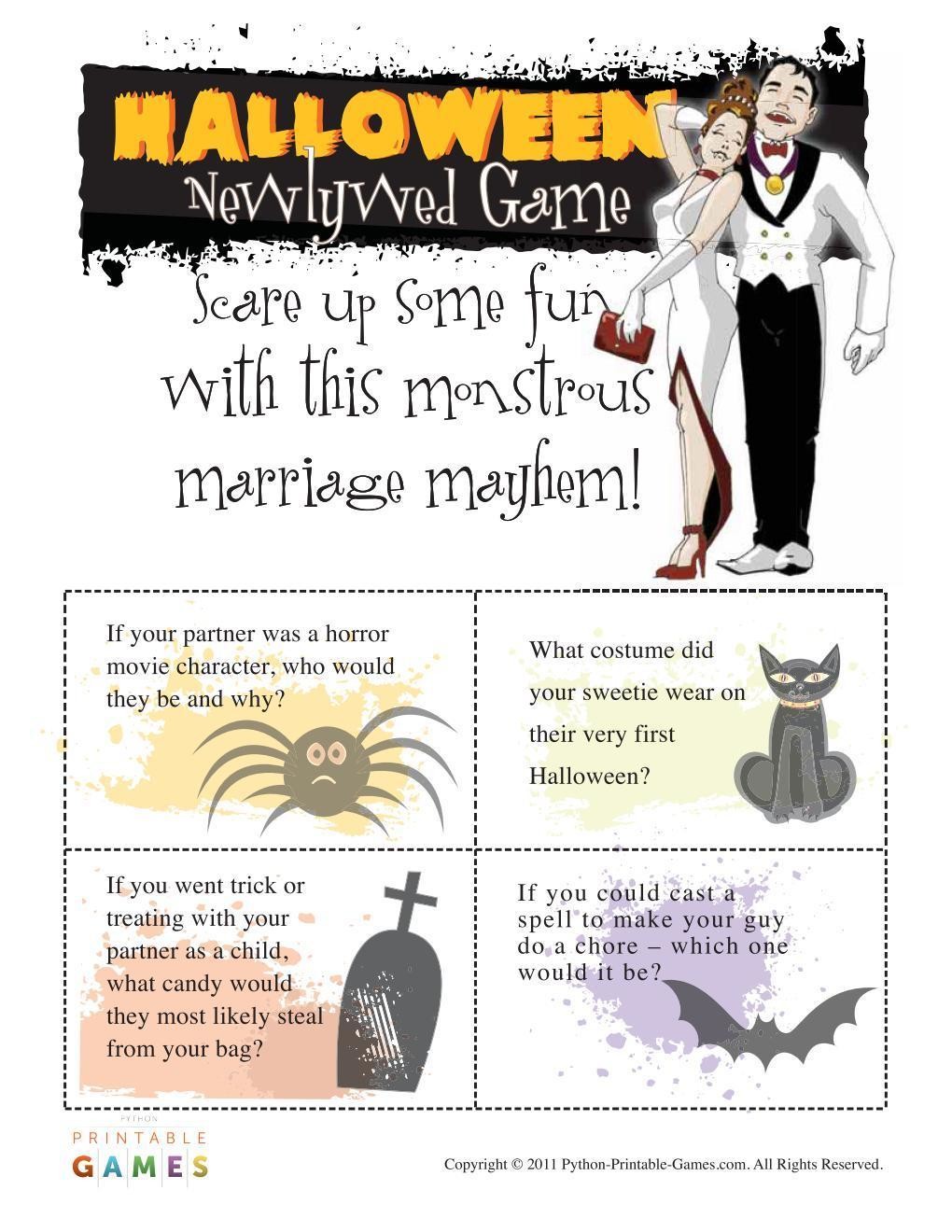 Halloween: Newlywed Game Questions