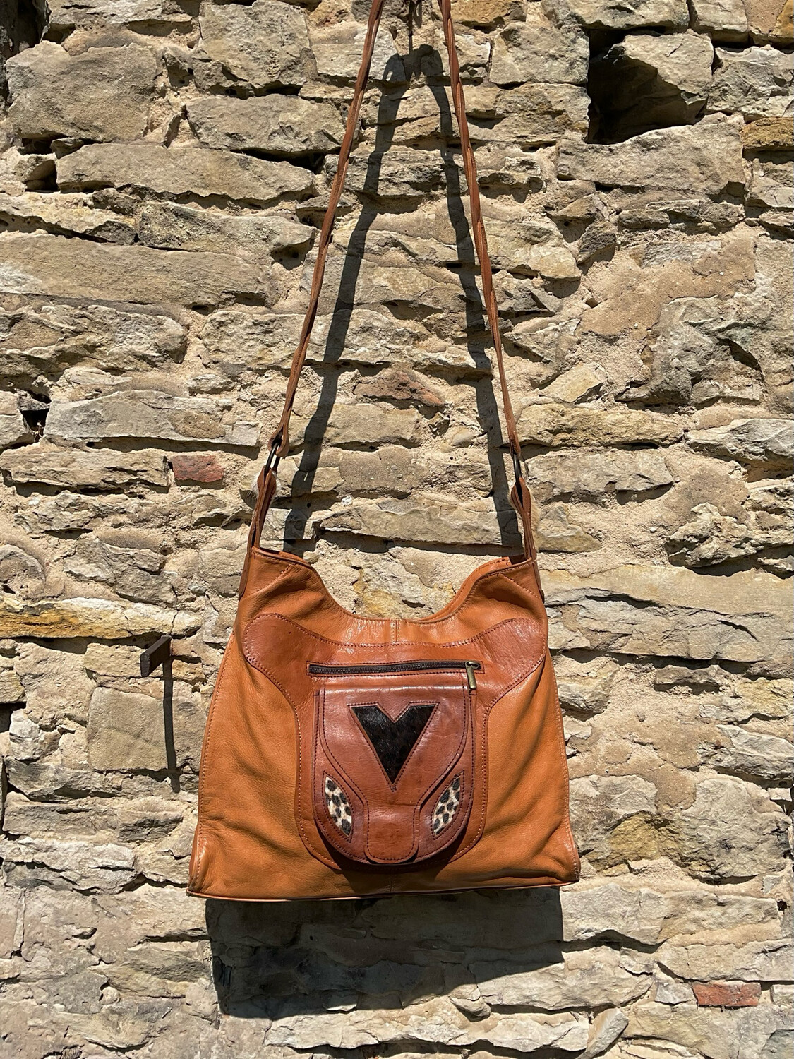 Ledertasche Design Unikat Boho Style