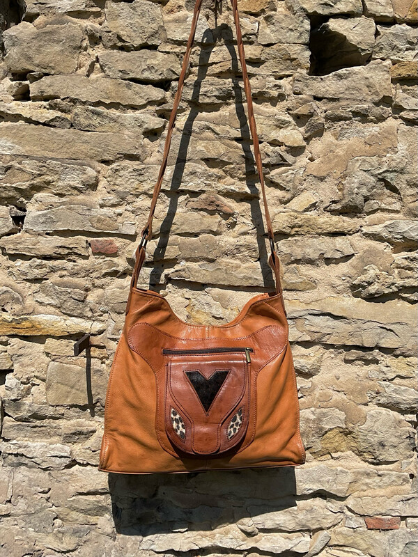 Ledertasche Design Unikat Boho Style