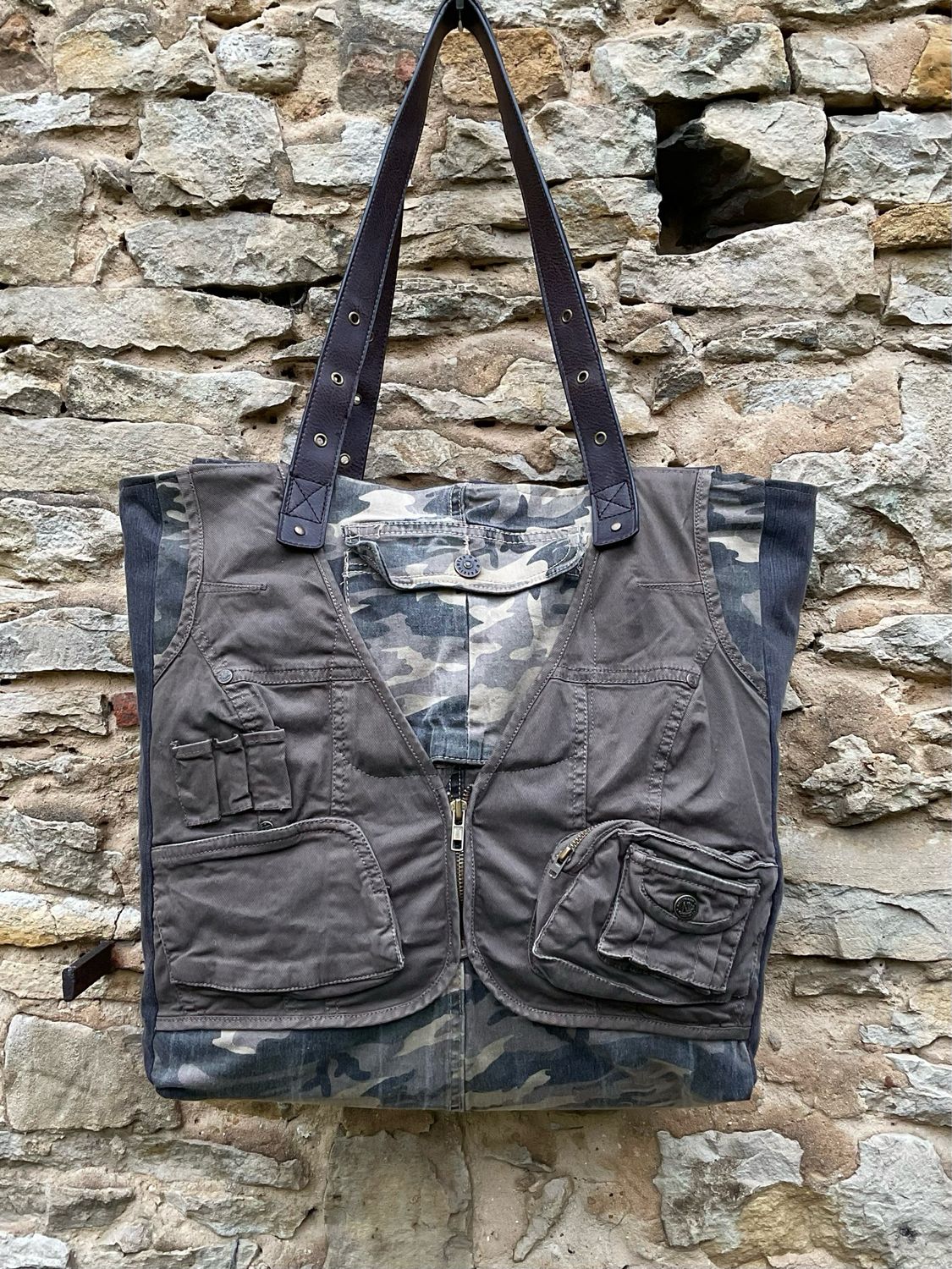 Shopper Tragetasche Henkeltasche Camouflage