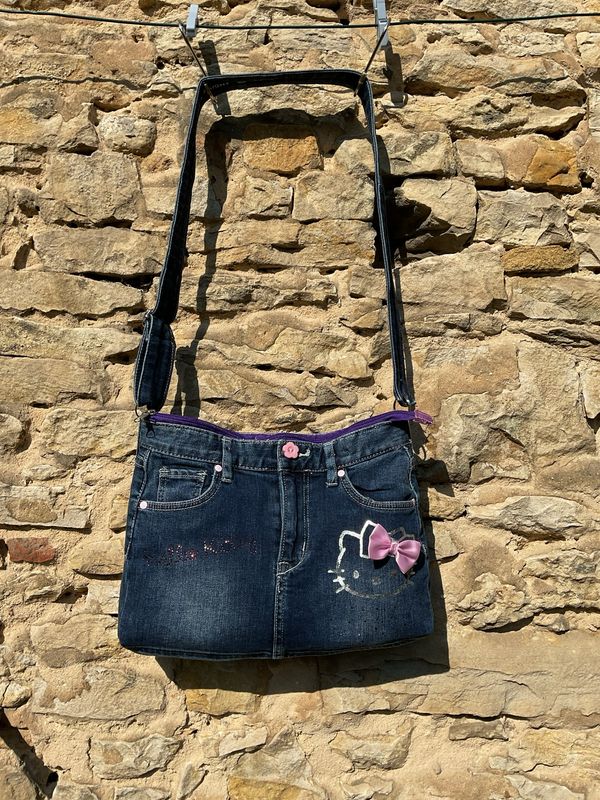 Handtasche Jeanstasche für Mädchen Hello Kitty