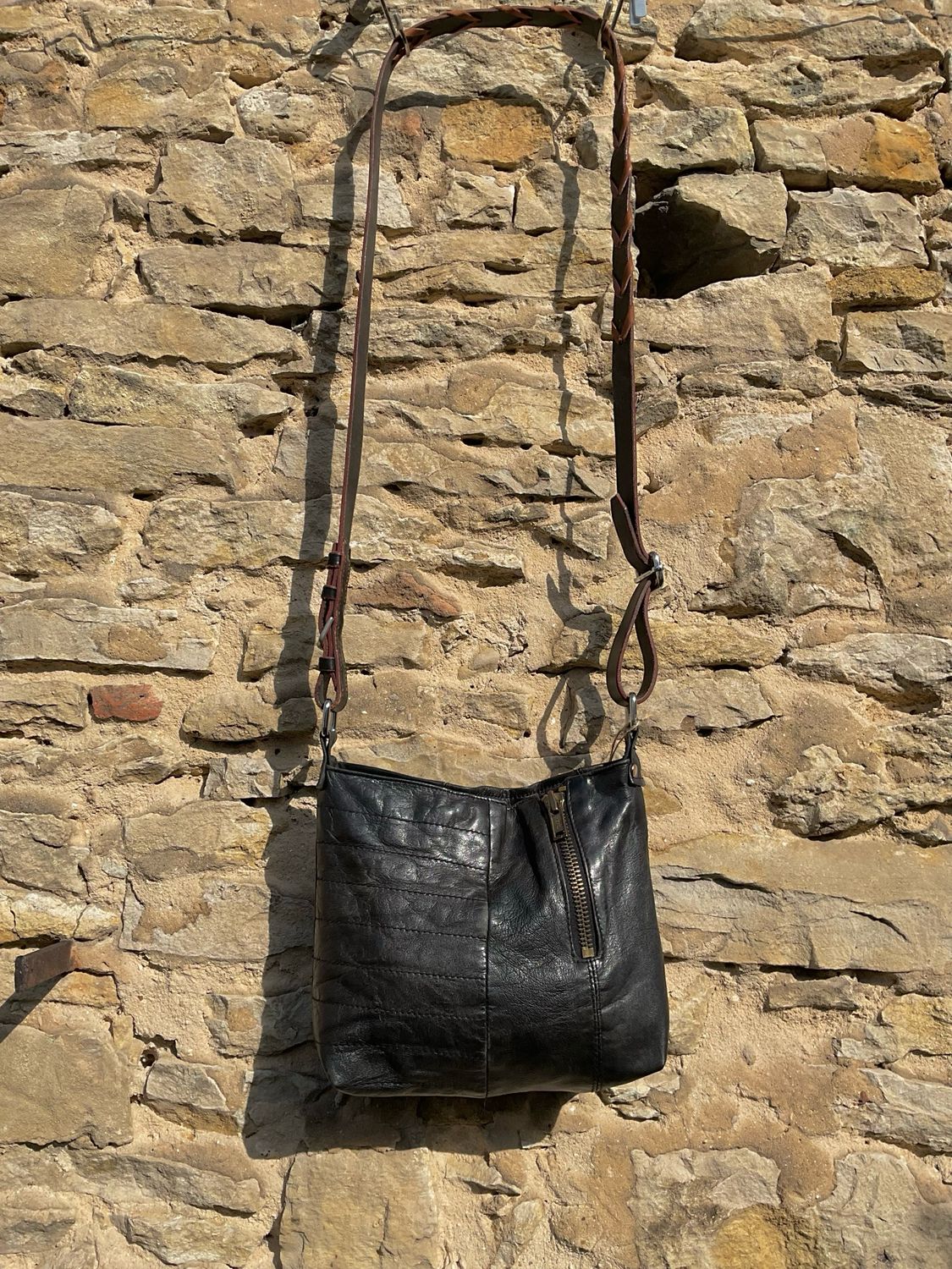 Handtasche kleine Ledertasche weiches Nappaleder