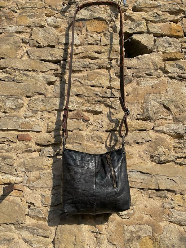 Handtasche kleine Ledertasche weiches Nappaleder