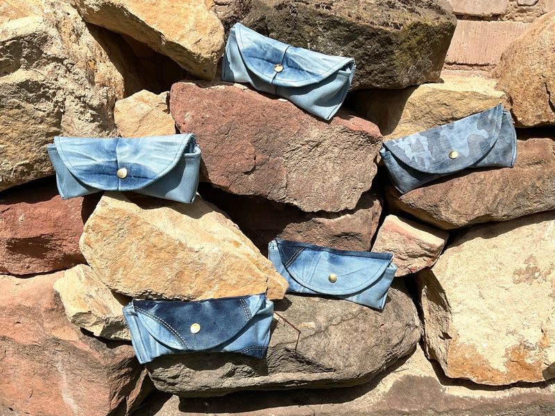 Brillenetui aus Jeans
