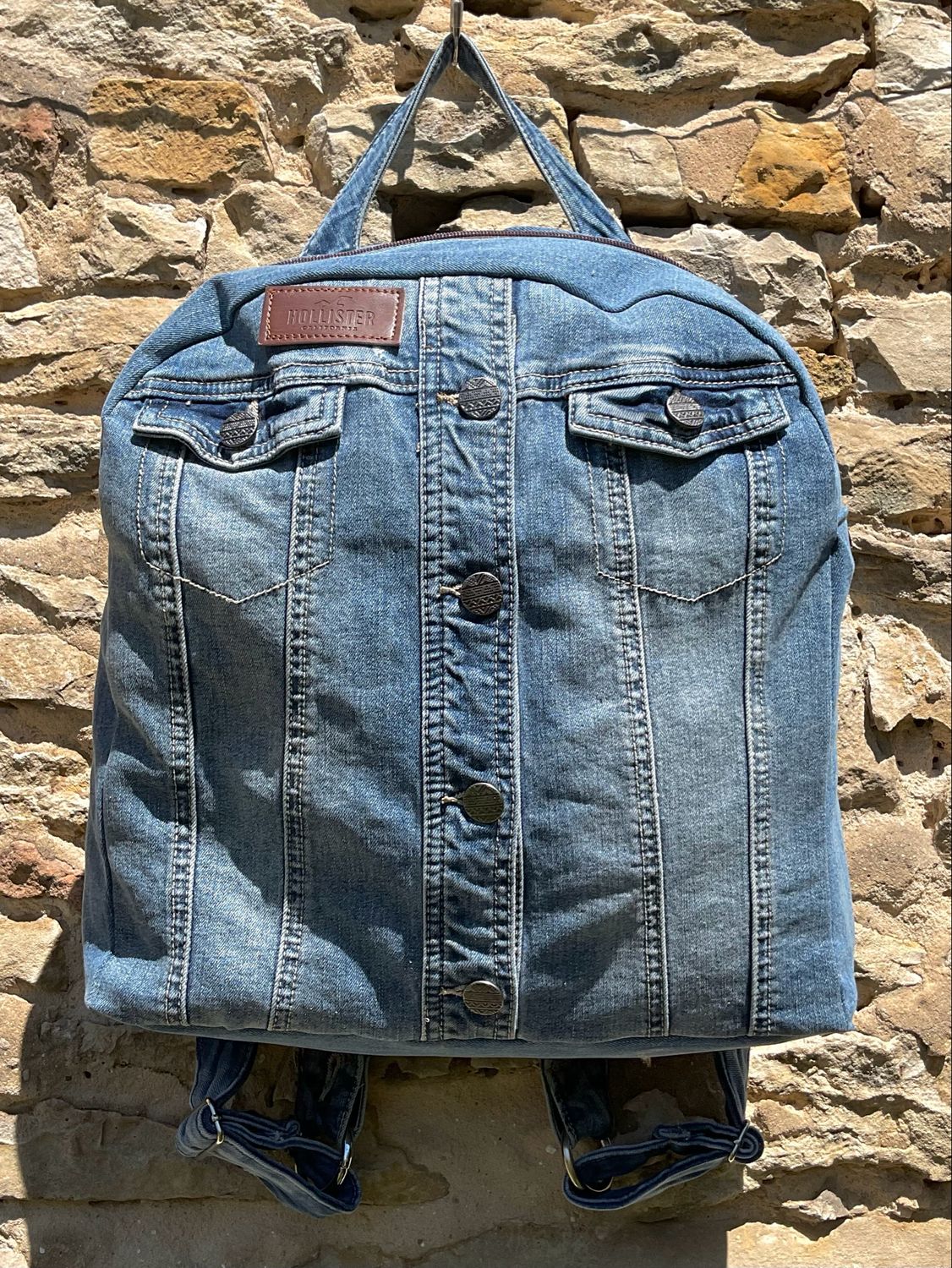 Rucksack aus Jeansjacke