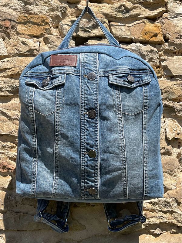 Rucksack aus Jeansjacke