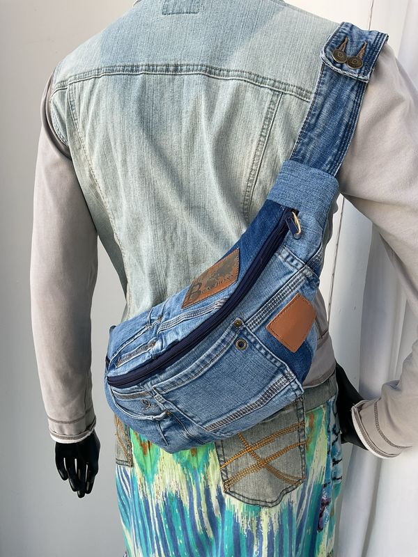 Bauchtasche Crossbag Sling Bag Jeanstasche
