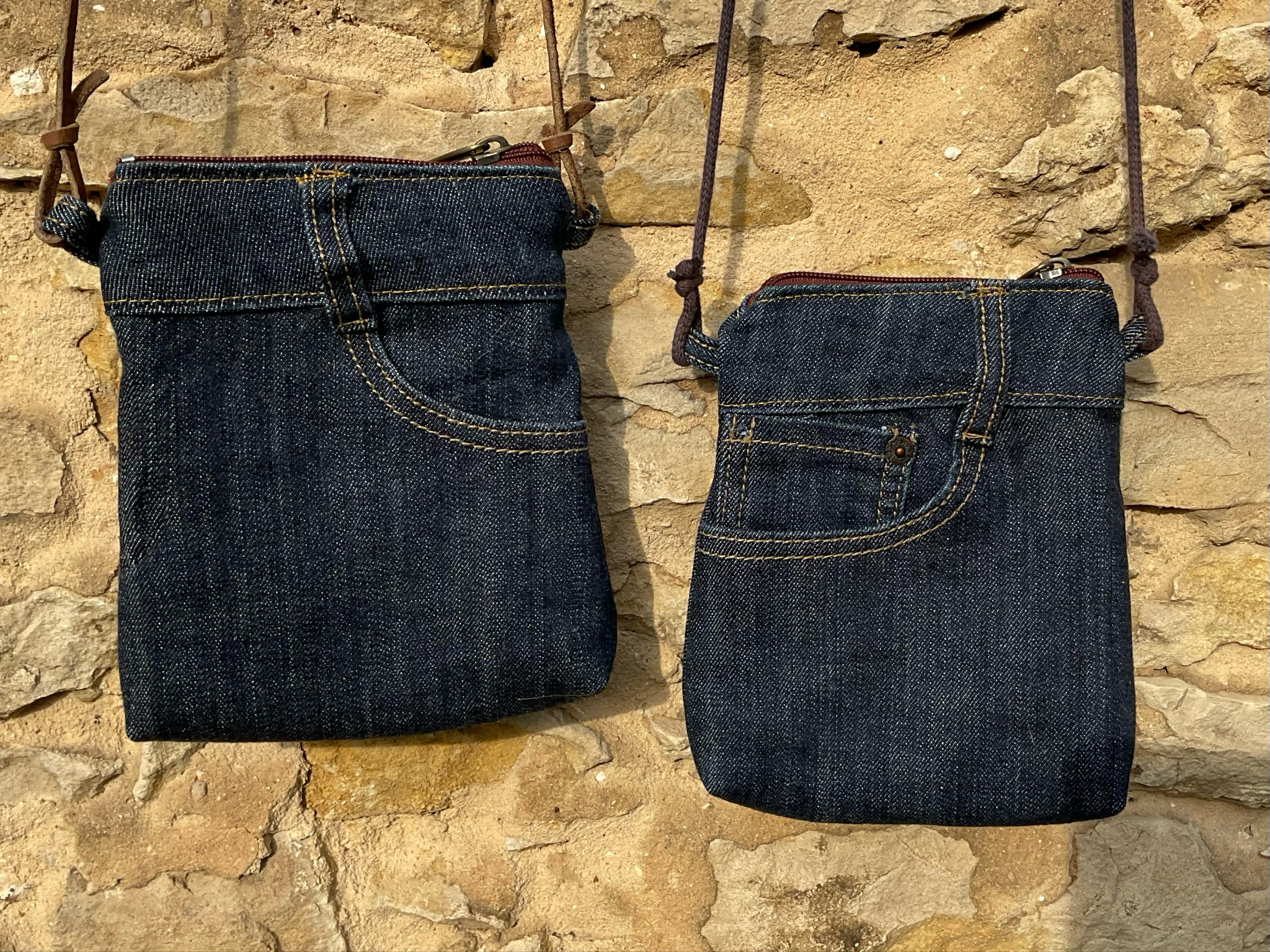 Handytasche Smartphonetasche Jeans zum Umhängen