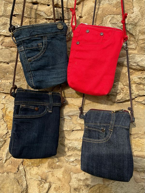 Handytasche Smartphonetasche Jeans zum Umhängen
