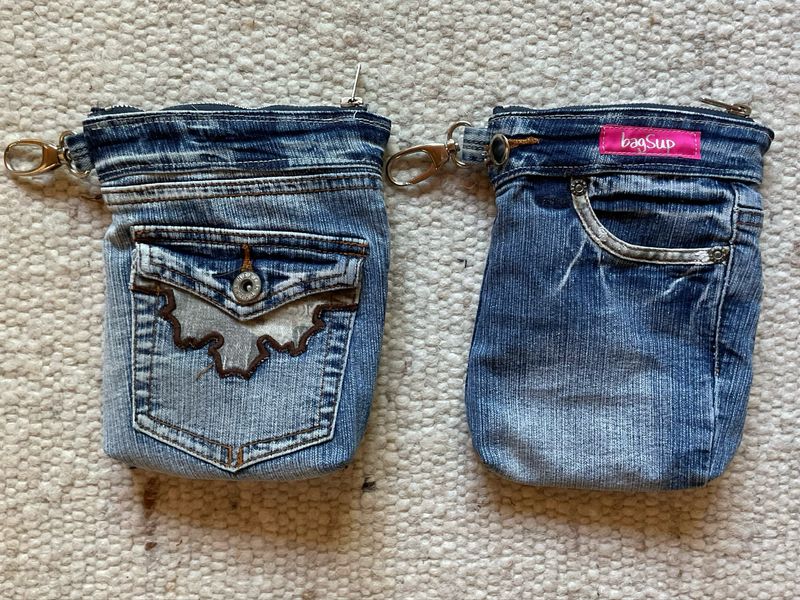 Handytasche Smartphonetasche Jeans mit Karabiner