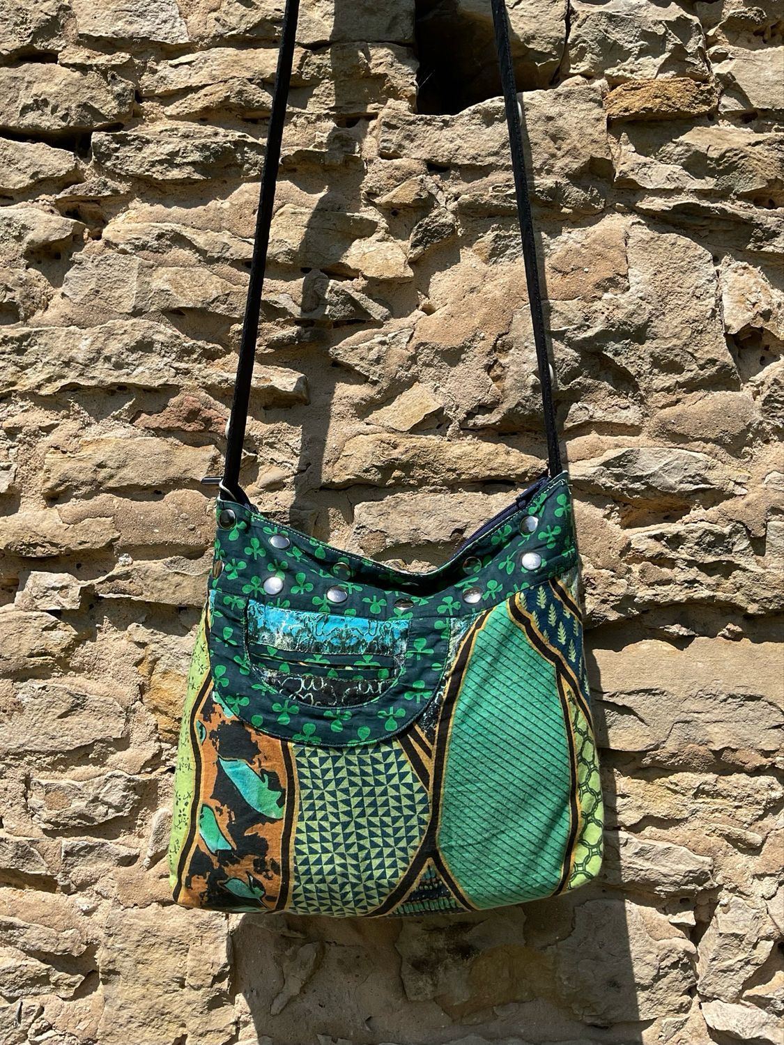 Bunte Hippietasche aus Baumwolle
