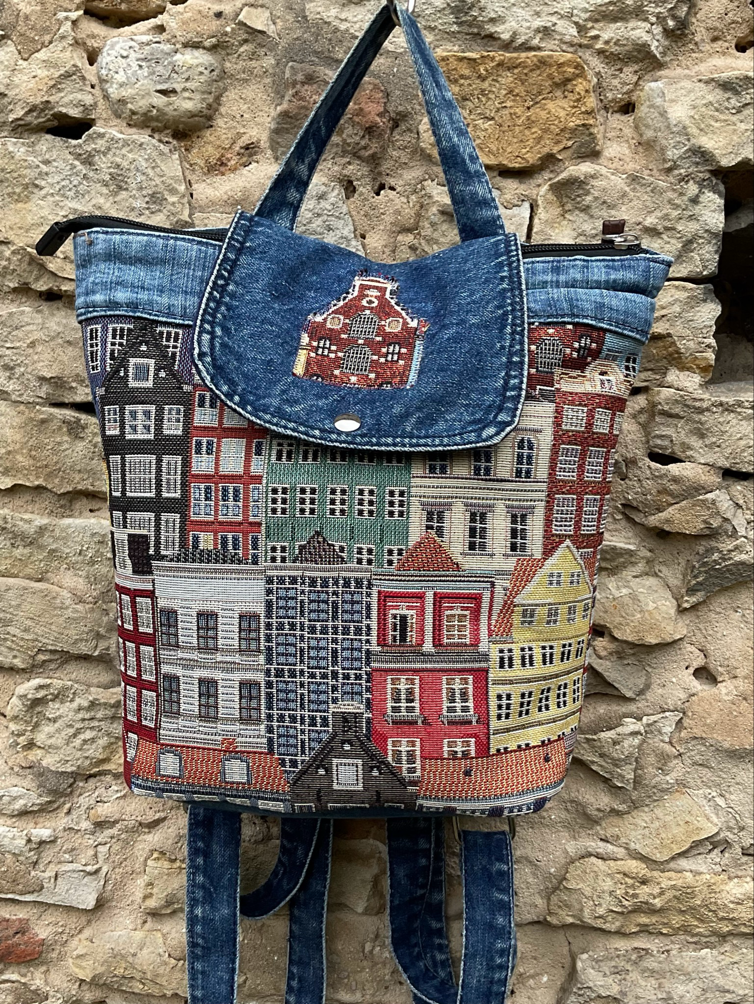 Rucksack klein Amsterdam Unikat