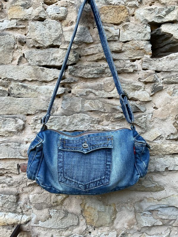 Jeanstasche kleine Handtasche Barrel Zylinder Jeanstasche kleine Handtasche Barrel Zylinder