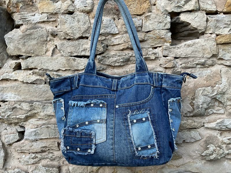 Henkeltasche Shopper Jeanstasche Henkeltasche Shopper Jeanstasche