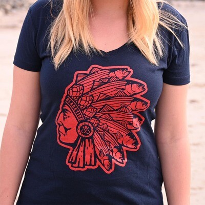 V-Neck Short Sleeve: Navy The Chief V-Neck Short Sleeve: Navy The Chief