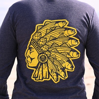 Unisex Long Sleeve The Chief: Navy Unisex Long Sleeve The Chief: Navy