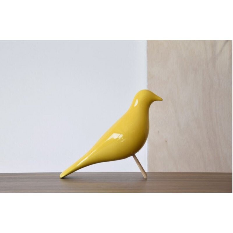 OISEAU JAUNE PORCELAINE