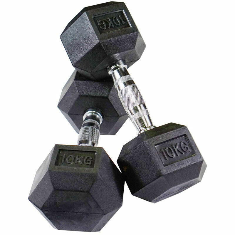 Dumbell Rubber Hex