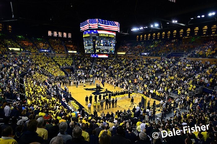 UM Basketball Against MSU 2015