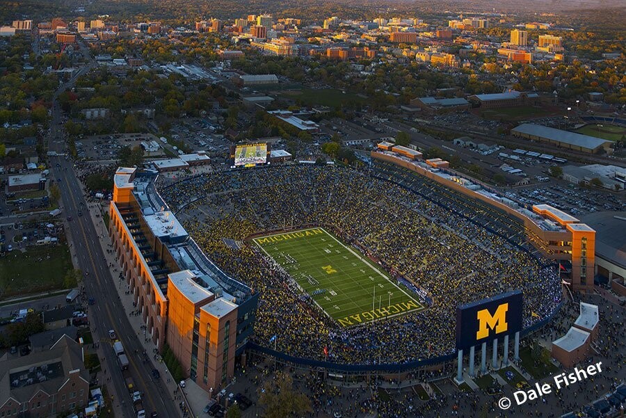 University Of Michigan vs Penn State at Dusk