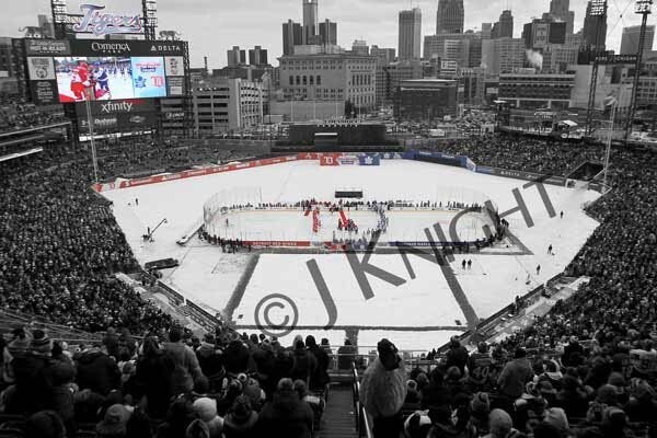 Puck Drop at Winter Classic Alumni Game