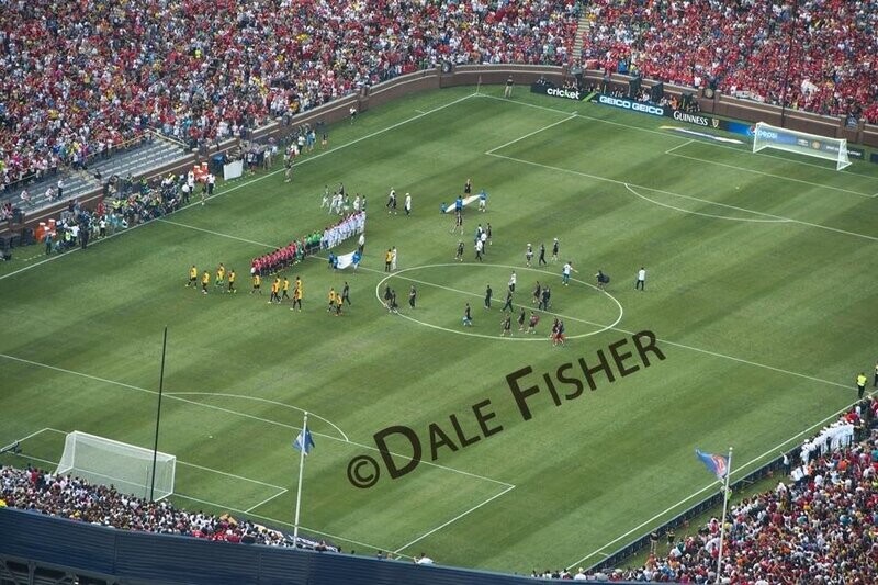 Michigan Stadium Guinness International Champions Cup Match Field Closeup