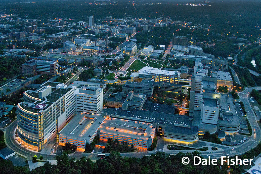University of Michigan Hospital at Night