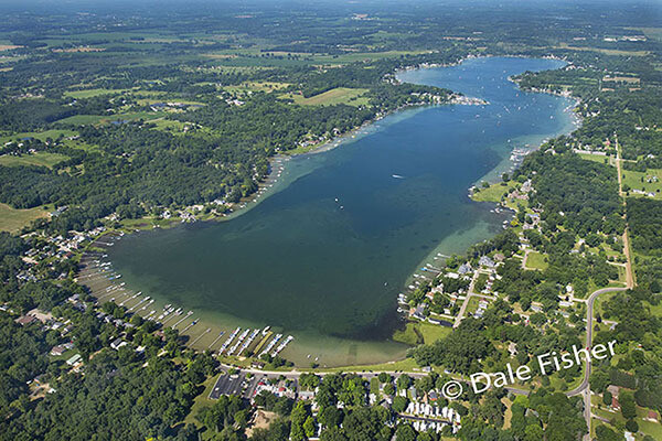 Clark Lake in Green and Blue