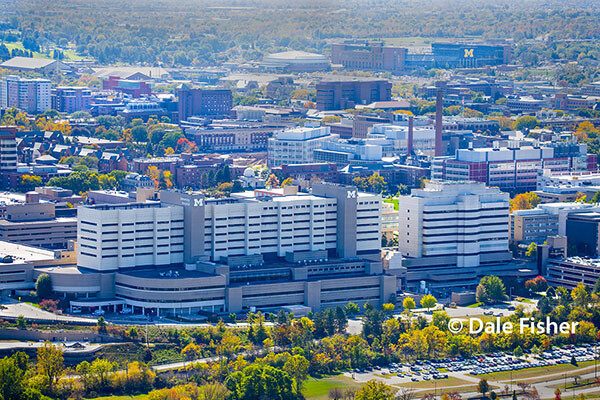 #510 University of Michigan Hospital Close-Up in the Fall