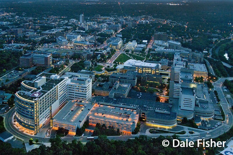University of Michigan Hospital at Night