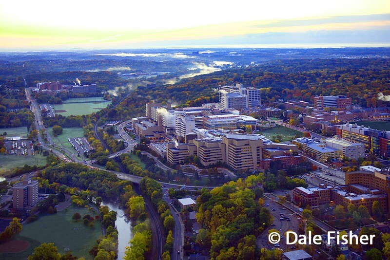 University of Michigan Hospital in the fall