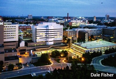 University of Michigan Cancer Center at Dusk