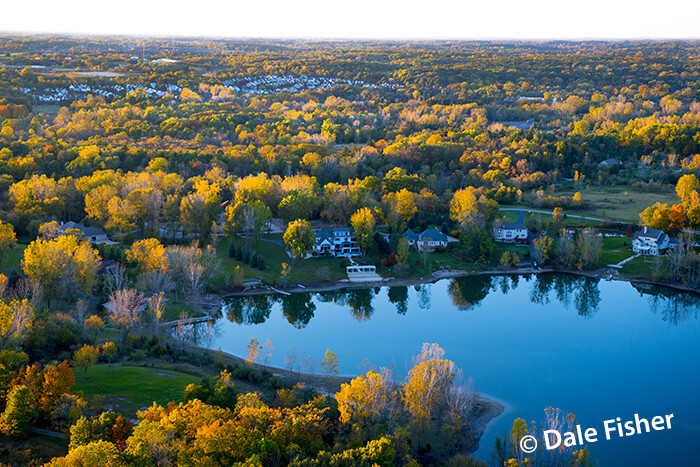 Whitmore Lake Home in the Fall